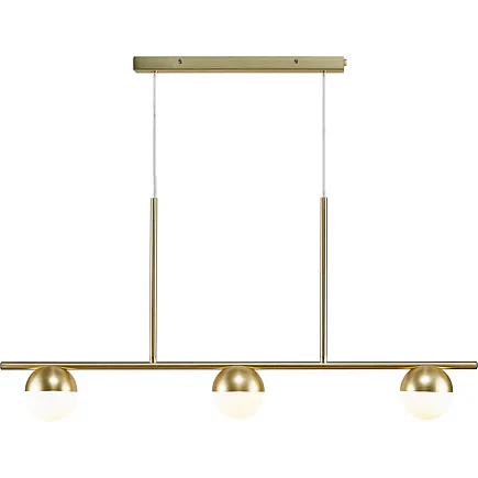 Verzia: opálové sklo, mosadz